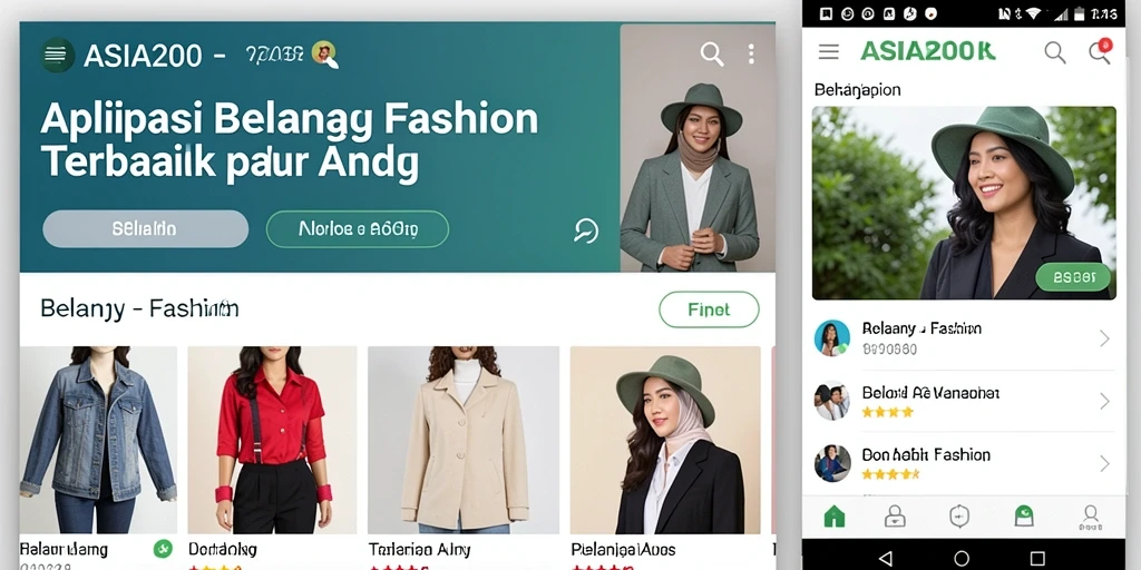 Tampilan antarmuka <strong>ASIA200</strong> yang stylish dan modern.