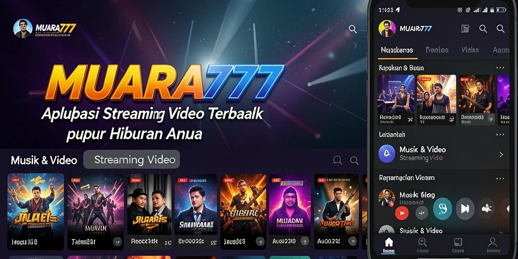 Tampilan menarik dari antarmuka MUARA777 untuk Streaming Video.