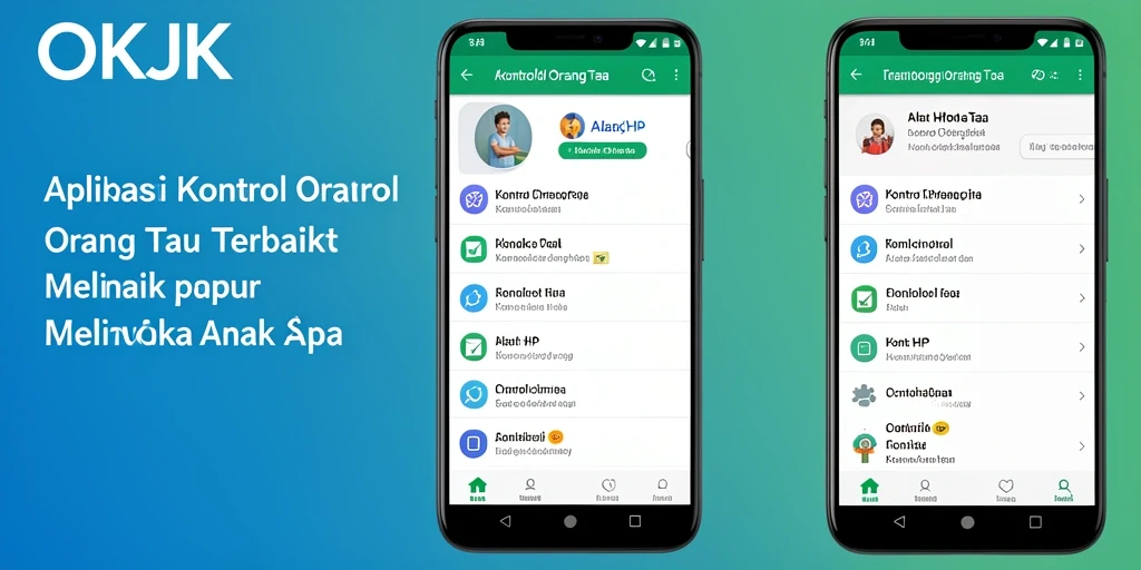 Screenshot utama menampilkan antarmuka aplikasi Kontrol Orang Tua yang mudah digunakan.